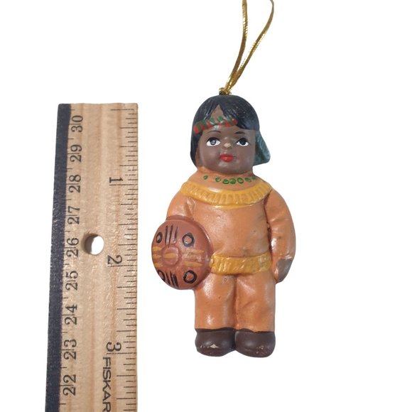 Vintage Ornament Southwestern Native American Hand Painted Plastic Tree (E) - Picture 2 of 4